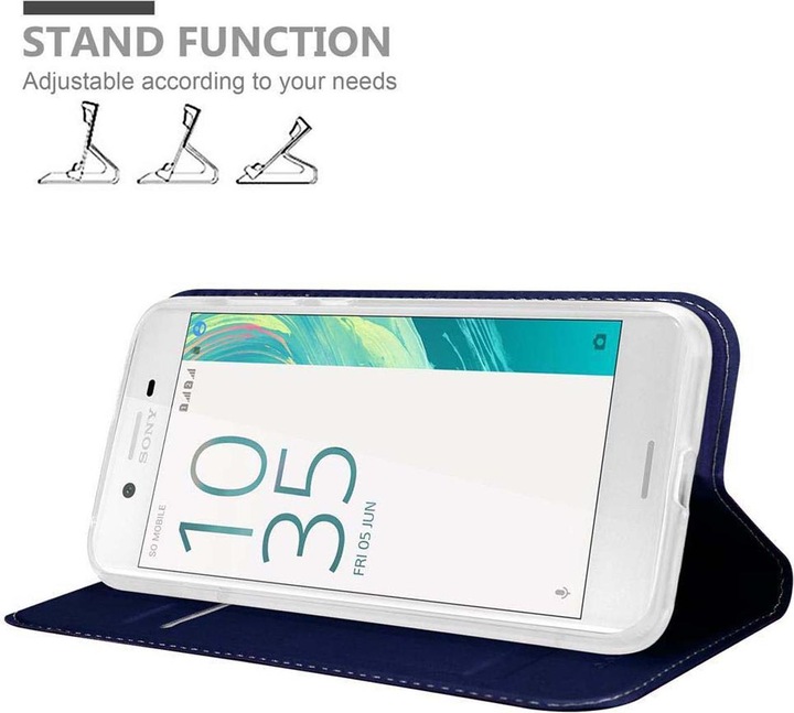 Actual product image Cadorabo Book Classy Style Cover (Sony Xperia X)