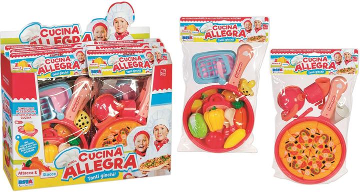 Rs Toys Set Cucina E Pizza Stacca Attacca Con Padella In Display 6 Pz