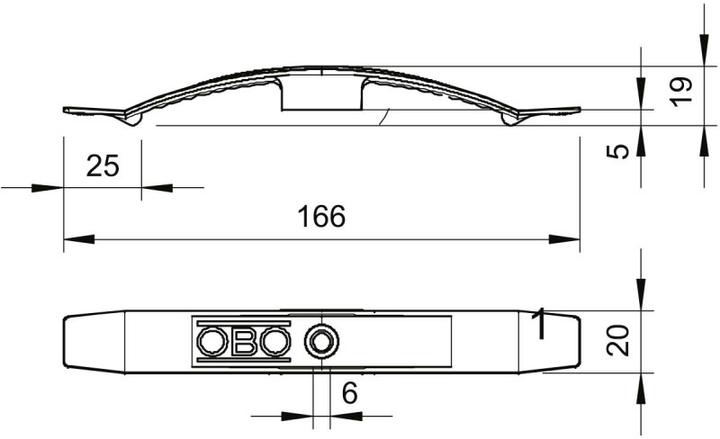 Actual product image OBO Bettermann Cable clamp