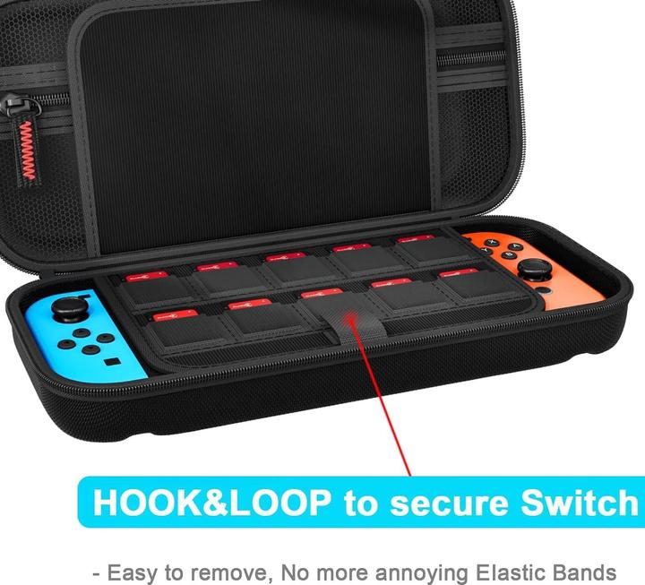 Image du produit The Toy Company Nintendo Switch-Schutzhülle, Nintendo Switch Case, Tragetasche aus hartem Material (Switch)