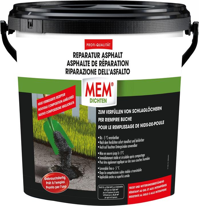MEM Reparatur Asphalt (10.40 kg, Grey)