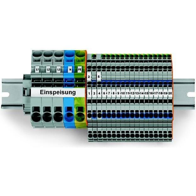 Wago Hauptverteiler-Set (Set), Elektronikzubehör + Gehäuse, Mehrfarbig