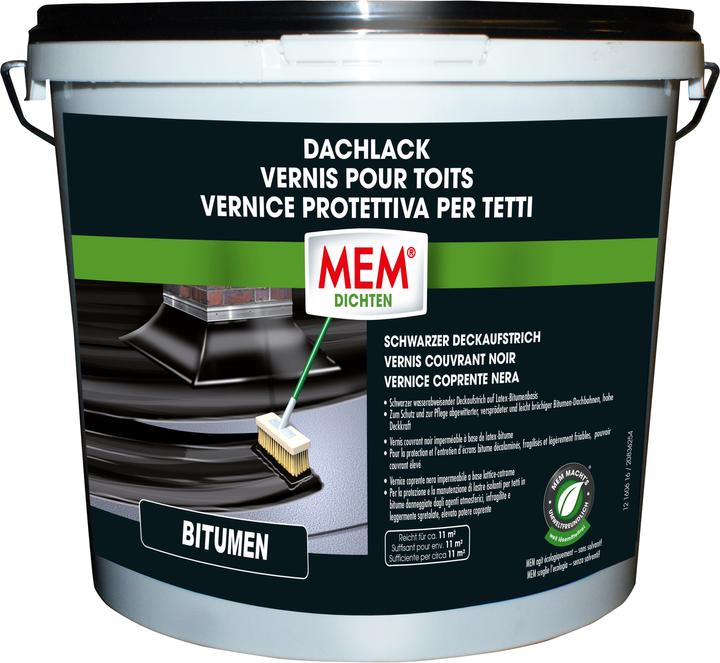 Produktbild MEM Dachlack (5.22 kg, Black, 5000 ml)