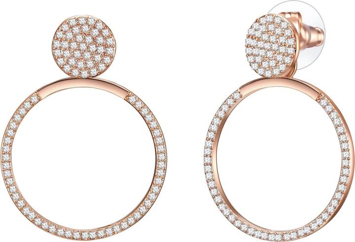 Immagine prodotto Lulu & Jane Cerchio in ottone con zirconi oro rosa - 33096 (Ottone)