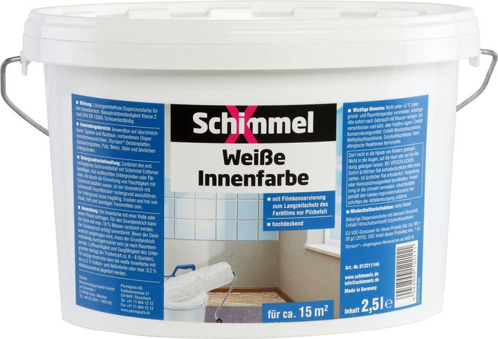 Actual product image SchimmelX Interior paint (White, 2.50 l)