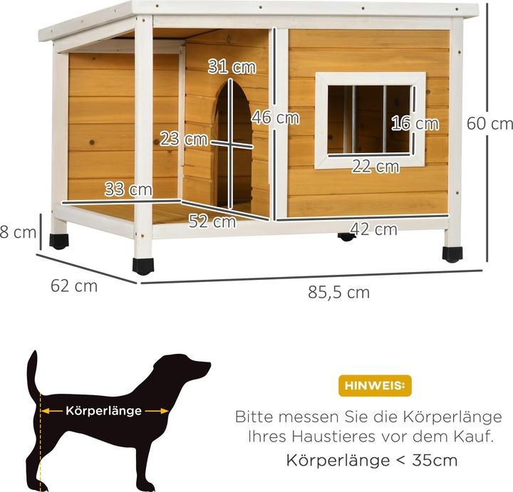 Actual product image PawHut Dog kennel (Dog house)