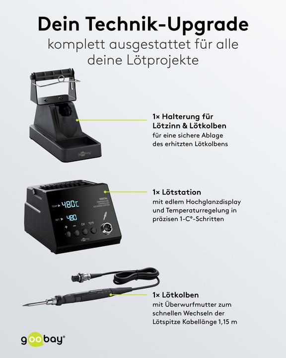 Actual product image Goobay Digitale Lötstation 70 W