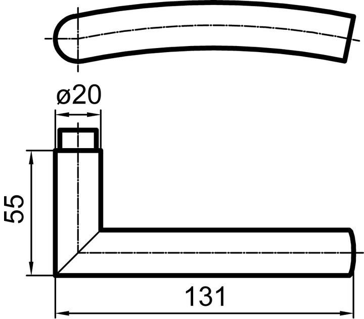 Produktbild Glutz Türdrücker 5076 Helena (Türgriff)