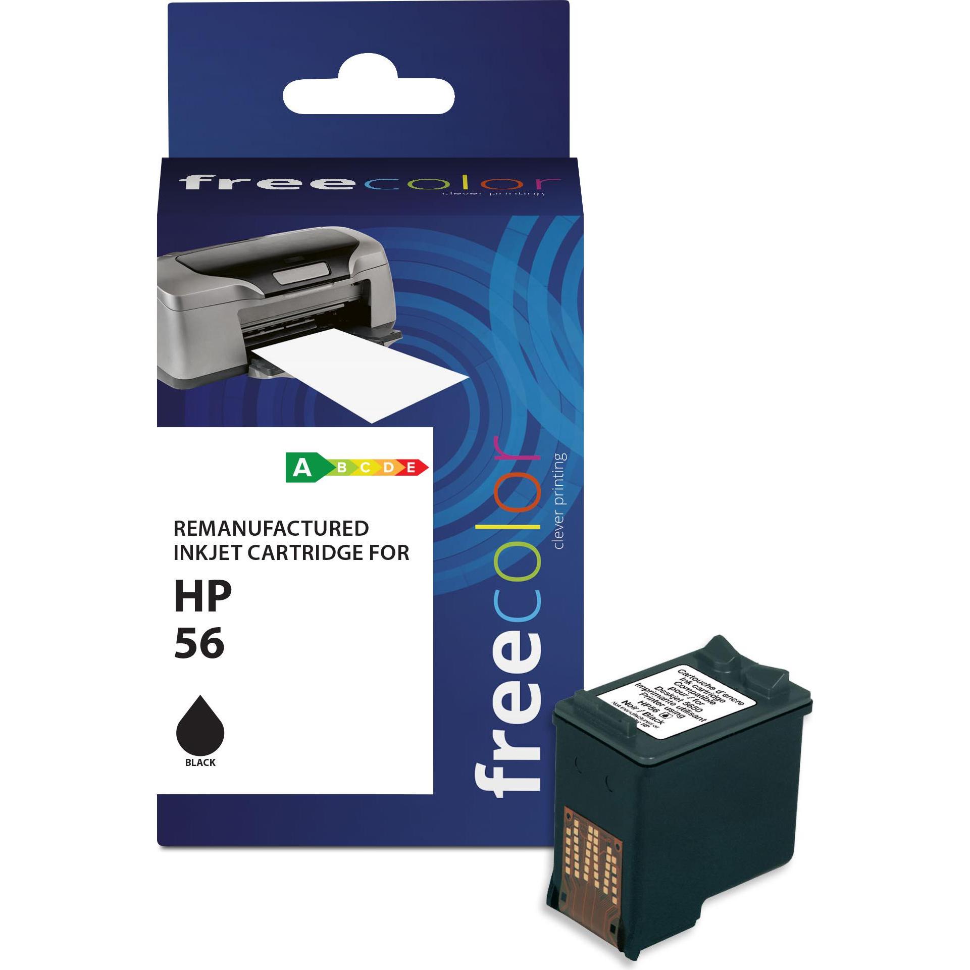 Thumbnail - Freecolor, Druckerpatrone, Hp56a-Ink-Frc (BK)