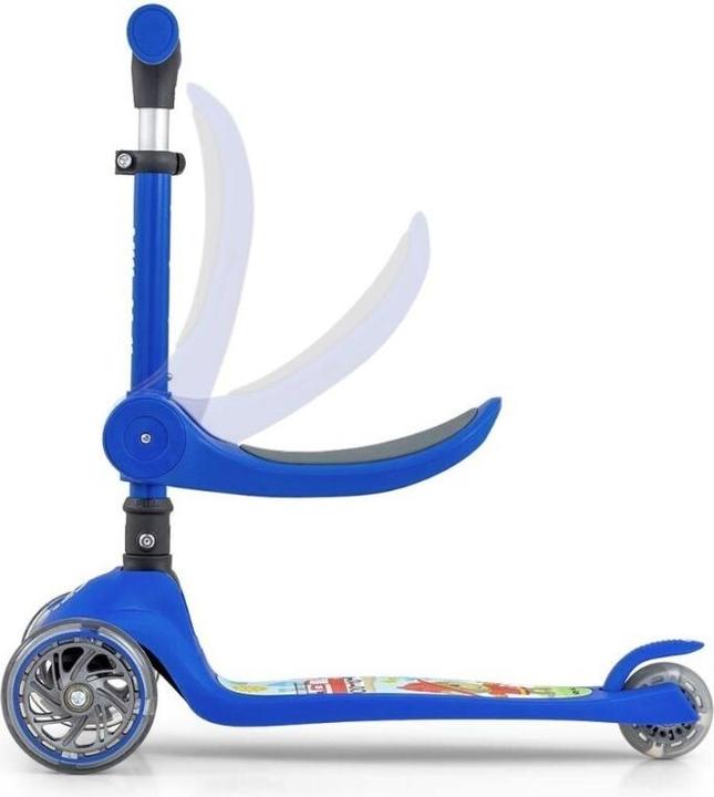 Actual product image Mally Children's tricycle scooter Fuzzy Blue Milly