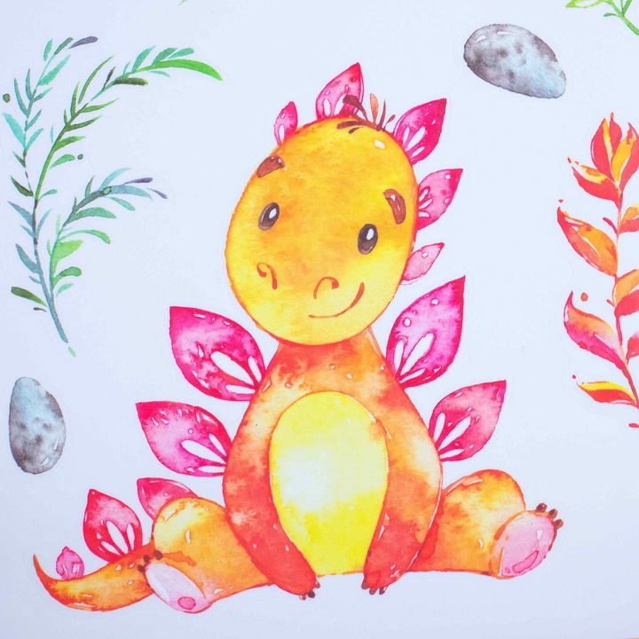 Image du produit Papierdrachen Autocollants muraux - Dinosaures - Set 5 (22 x 30 cm)