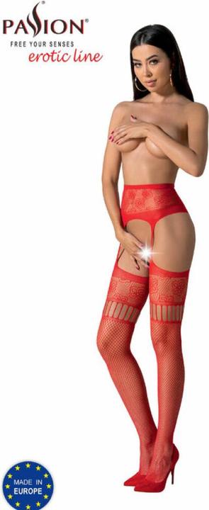 Image du produit Passion S030 Medias Con Liguero Rojo Talla Unica (Taille unique, Une unité par pack)