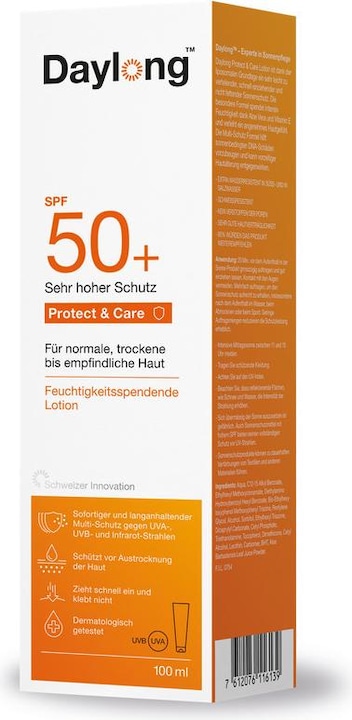 Image du produit Daylong Protec & Care (Lotion solaire, SPF 50+, 100 ml, 130 g)