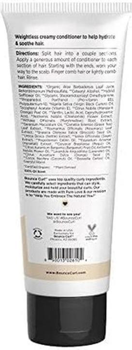 Actual product image Bounce Curl Super Smooth Cream Conditioner with Organic Aloe and Sunflower Oil 8oz 238ml