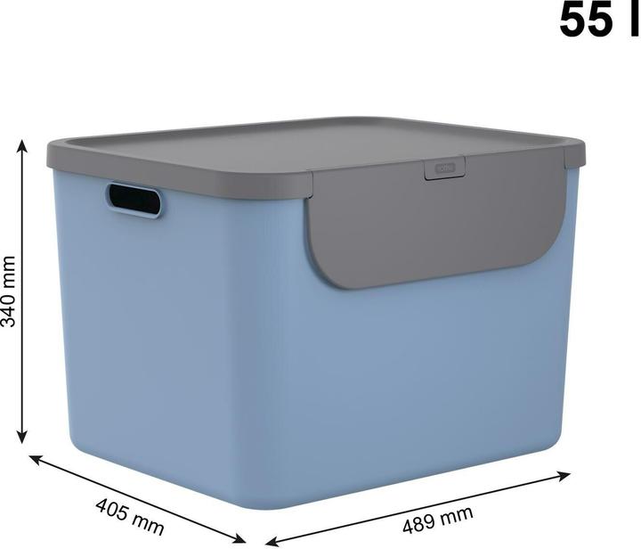 Produktbild Rotho Kunststoff AG / Sp. z o.o. Recycling Müllsystem 55 l ALBULA (55 l)