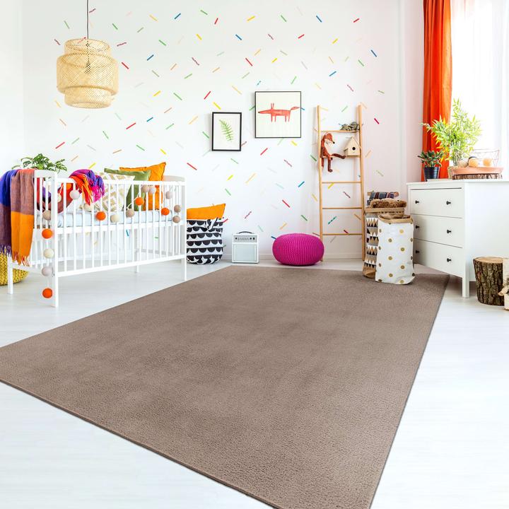 Produktbild TT Home Wohnzimmer Kurzflor Einfarbig Modernes Design Waschbar (220 x 160 cm)