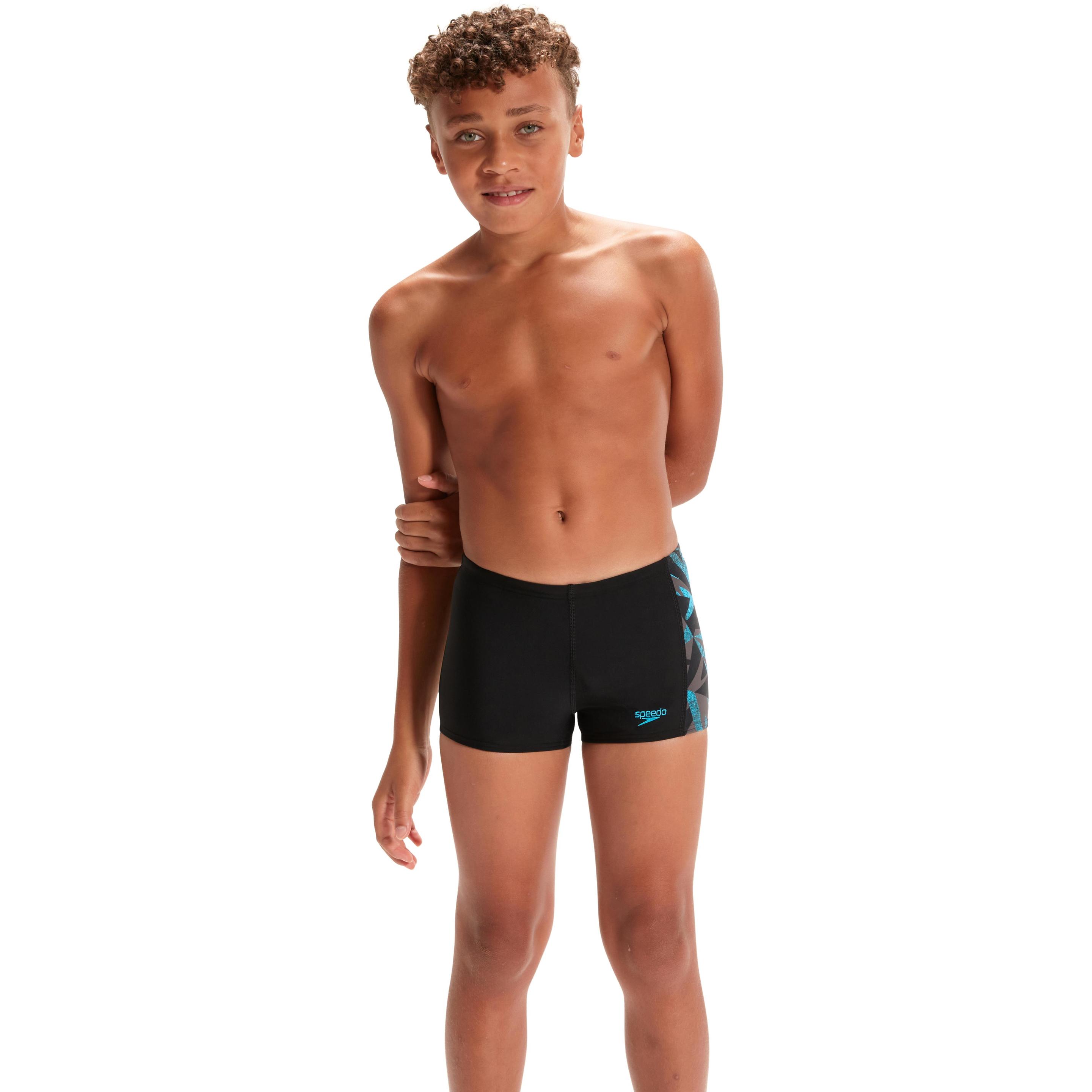 Thumbnail - Speedo, Jungen, Badehose, Hyper Boom Panel Aquashort, Schwarz, (7, 8)