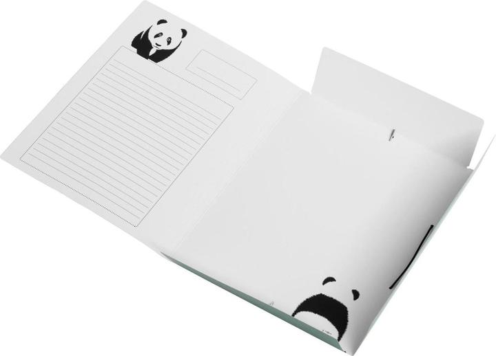 Produktbild Pagna Gummibandmappe Save me Panda A4, Grün (A4, 1 x)