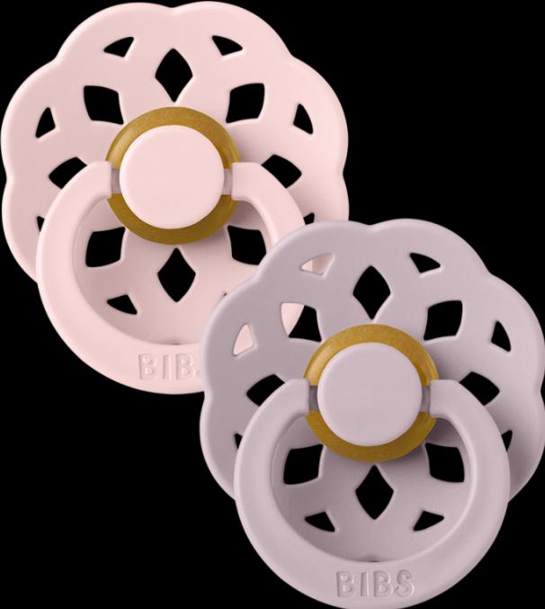 Actual product image Bibs Bohème latex soother (size 2, 6-18 months), Blossom Dusky Lilac (2 x, 6 - 12 M.)
