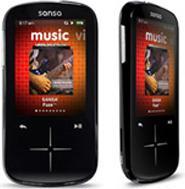 Sandisk Sansa FUZE+, SDMX20R Flash MP3, 16GB, black (16 GB)