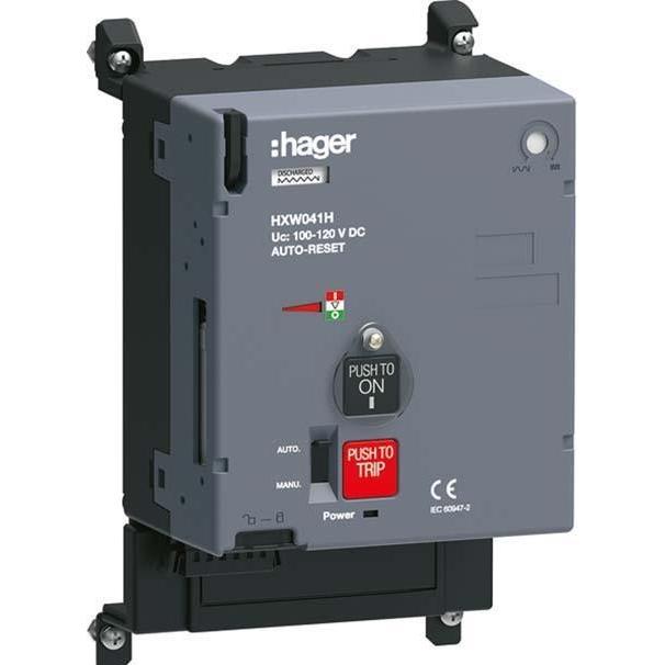 Hager HXW041H x630/P630 100-110VDC AR Motorantrieb, Relais