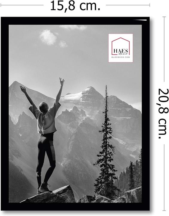 Produktbild Haes Deco Deco Kunststoff-Fotorahmen EF3B Easy Frame Schwarz 15x20 cm
