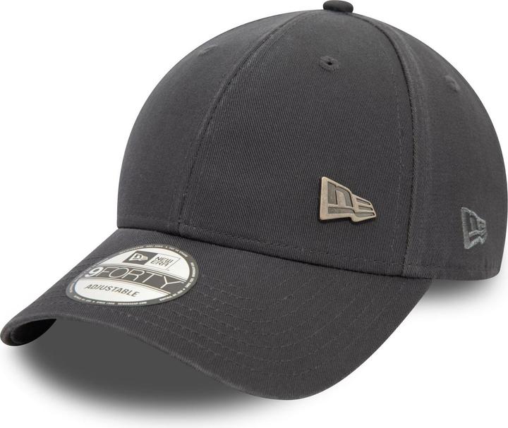 Actual product image New Era 9Forty Strapback Cap - METAL PIN BADGE charcoal