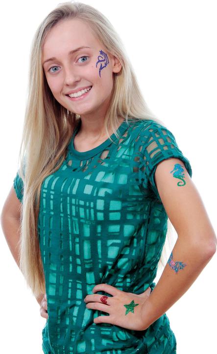 Actual product image Fab Lab FabLab Glitter Tattoos tattoo set