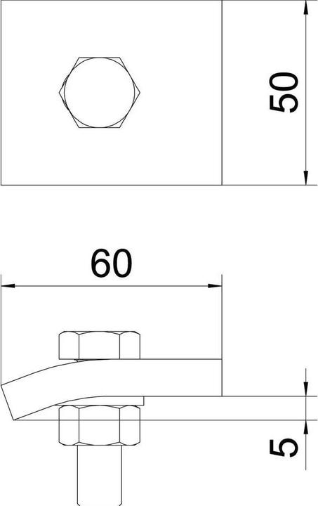 Produktbild OBO Bettermann OBO KWS/5 Klemmwinkel 5mm paar