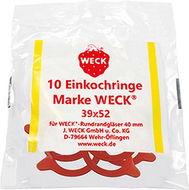 Weck 10 pcs. Preserving rings RR40 39x52 (10 pcs., 0.36 l)