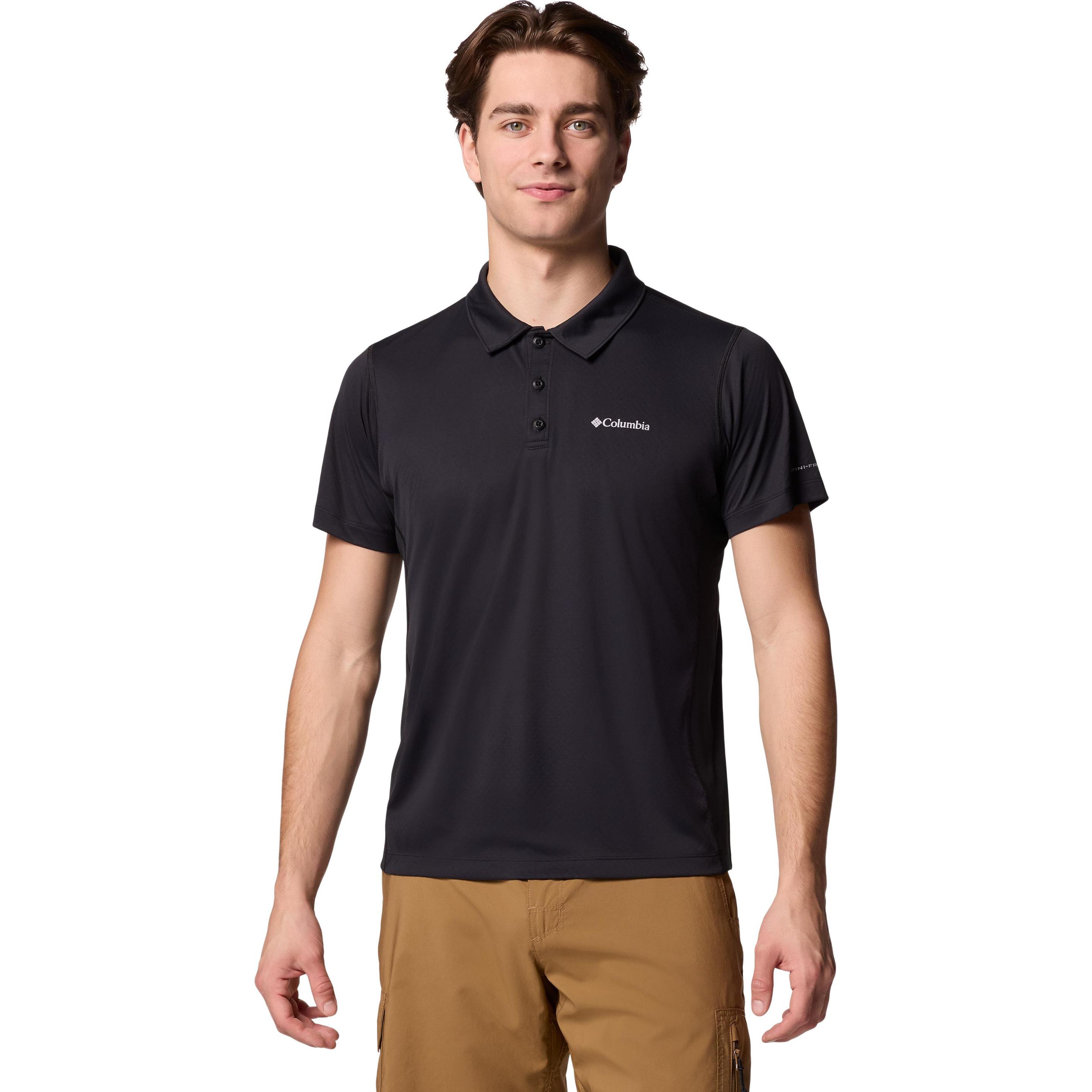 Columbia, Herren, Shirt, Zero Rules™ Light Polo, Schwarz, (L)