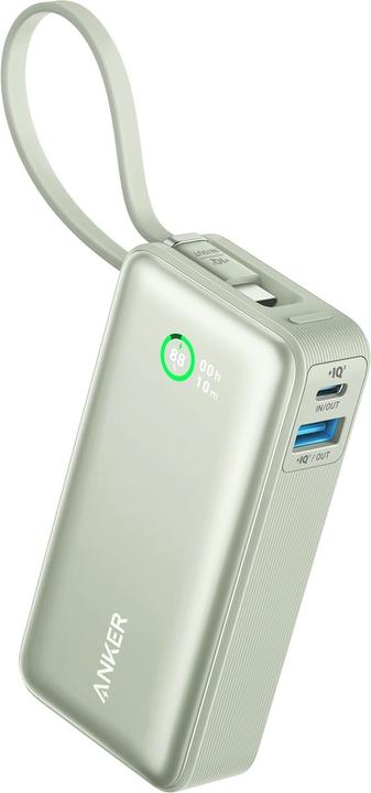 Image du produit Anker 545 Nano Power Bank 10000mAh PD 30W vert (10000 mAh, 30 W, 37 Wh)