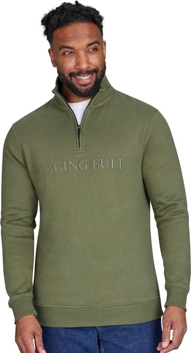 Immagine prodotto Raging Bull Felpa Ricamato Cerniera ad un quarto Uomo (6XL)