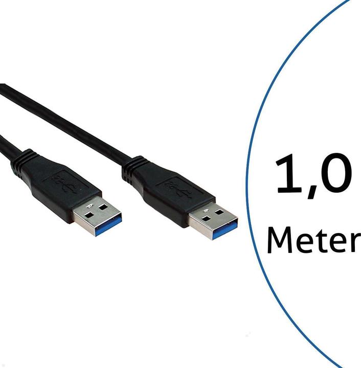 Produktbild Bachmann 918.081 USB 3.0 A/A Anschlusskabel 1m (gedreht belegt) (1 m, USB 3.2 Gen 1)