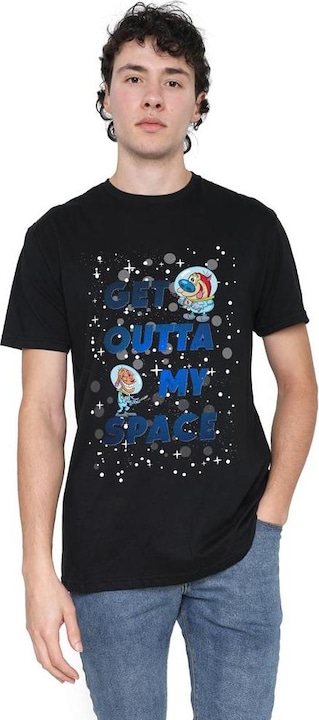 Actual product image Ren & Stimpy Mens Get Outta My Space T-Shirt (S)