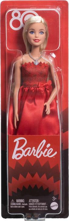 Actual product image Barbie Mattel 80th Anniversary Ruby Red