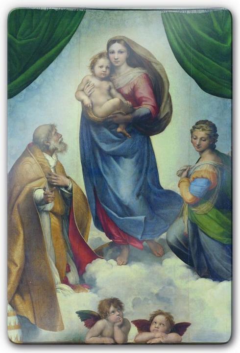 Actual product image Trenddeko Raphael - The Sistine Madonna (40 x 60 cm)
