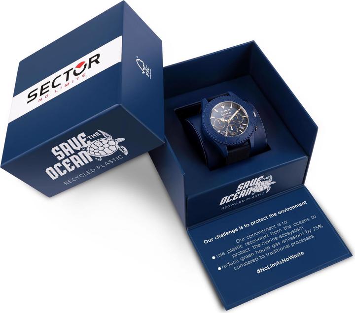 Produktbild Sector Armbanduhr SAVE THE OCEAN R3271739001 (Sportuhr, 44 mm)