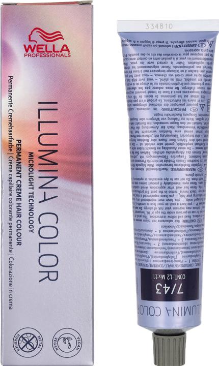 Image du produit Wella Illumina Color (7/43 blond moyen blond rouge-or)
