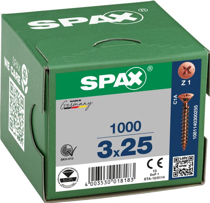 Actual product image Spax Chipboard screws (1000 Screws per piece)