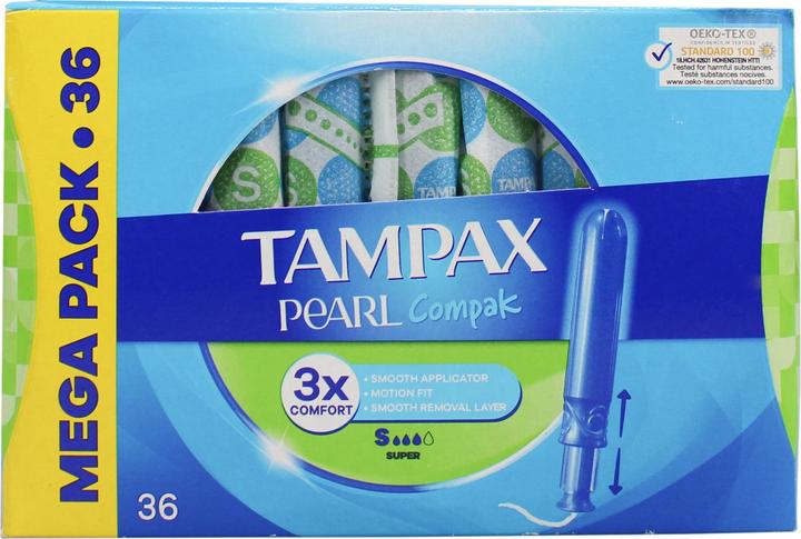 Produktbild Tampax Perle Compak Tampon Super 36 Uds (36x)