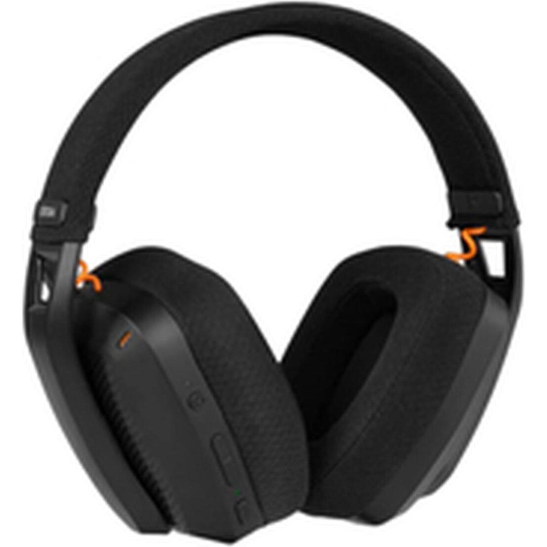 Krom Auriculares Gaming Kanji Wireless Negro (Kabelgebunden, Kabellos), Gaming Headset, Schwarz