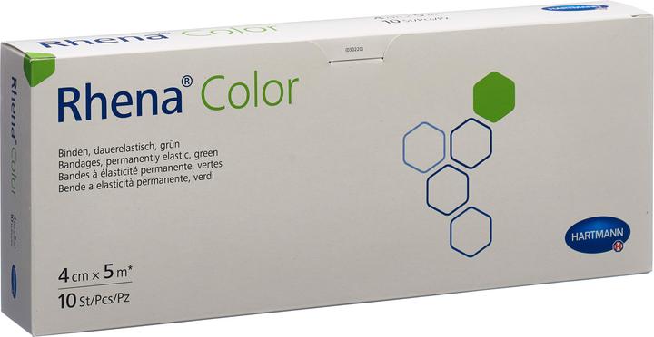 Image du produit Rhena Color Elastische Binden 4cmx5m grün offen