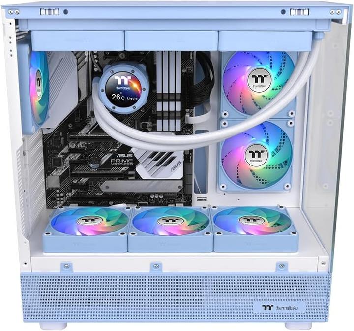 Actual product image Thermaltake TT CT120 EX ARGB Sync PC Cooling Fan 3 Pack Hydrangea Blue (120 mm, 3x)