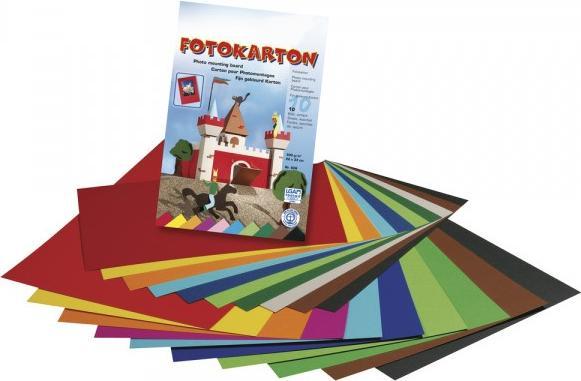 Produktbild Rayher Fotokarton 10 Farben 10 Blatt (300 g/m², 10 x)