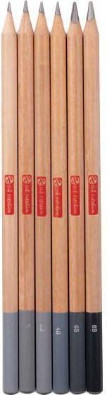 Actual product image Royal Talens Art Creation pencils, round, case of 6 (2B, 4B, 6B, 8B, B, HB, 6x)