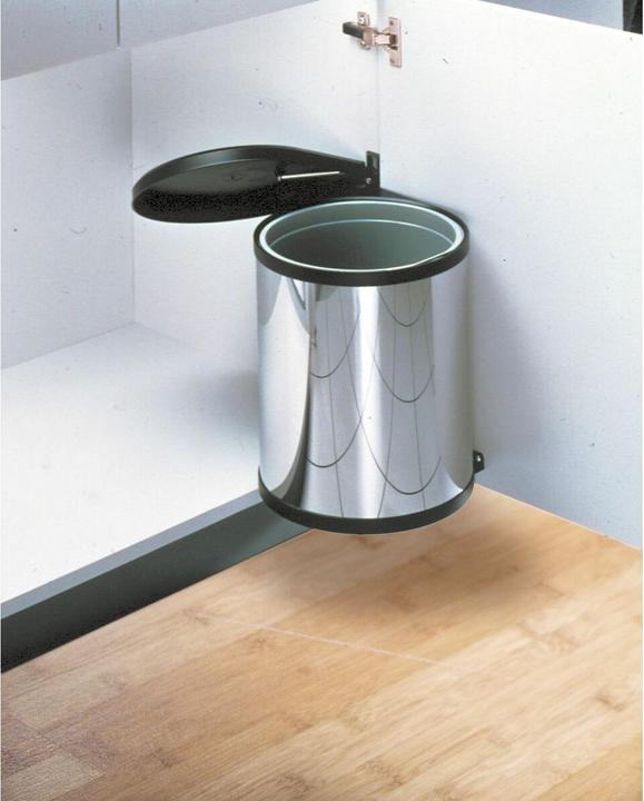 Produktbild Hailo Compact-Box M, Einbau-Mülleimer, 15 ltr, Edelstahl (15 l)