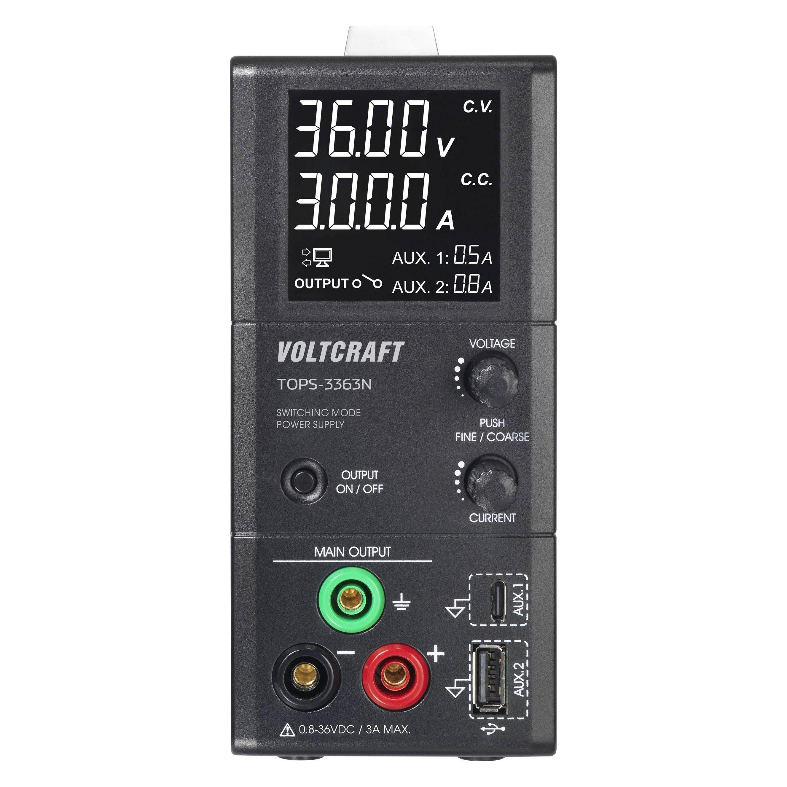 Voltcraft TOPS-3363N Labornetzgerät, einstellbar 0.8 - 36 V/DC 0.1