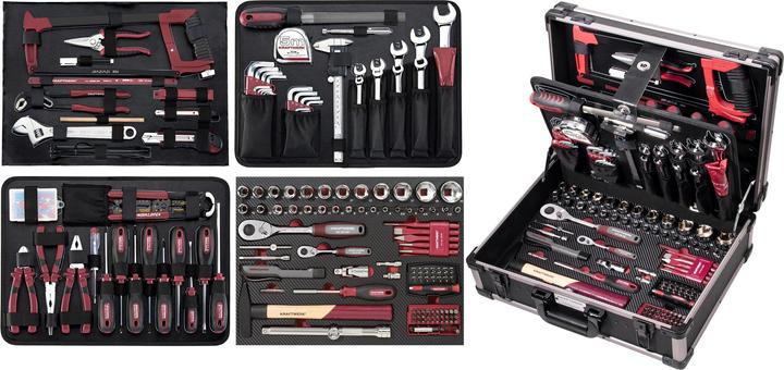 Productafbeelding Kraftwerk Professionele aluminium gereedschapskoffer (263 onderdelen)