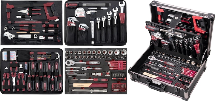 Actual product image Kraftwerk Professional aluminium tool case (263 pieces)
